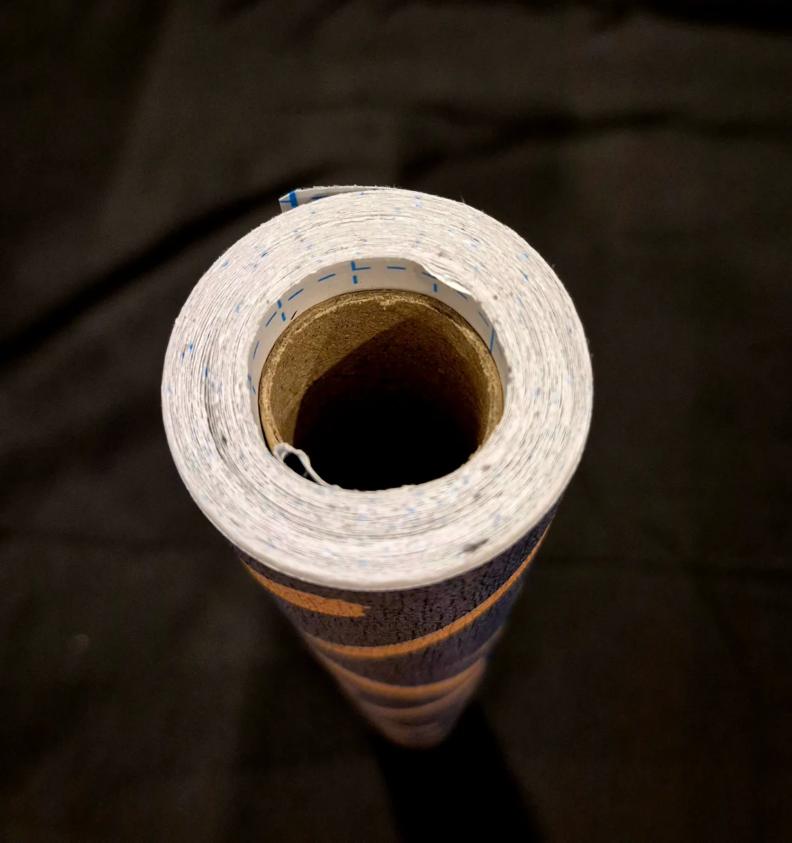 Peel and Stick Blue and Gold Geometric Wallpaper - 16.1"x187" image indicator(8)