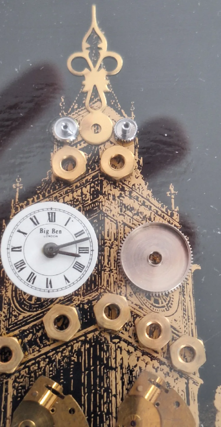 Framed Big Ben & Boadicea Clockwork Art by John Nash image indicator(3)