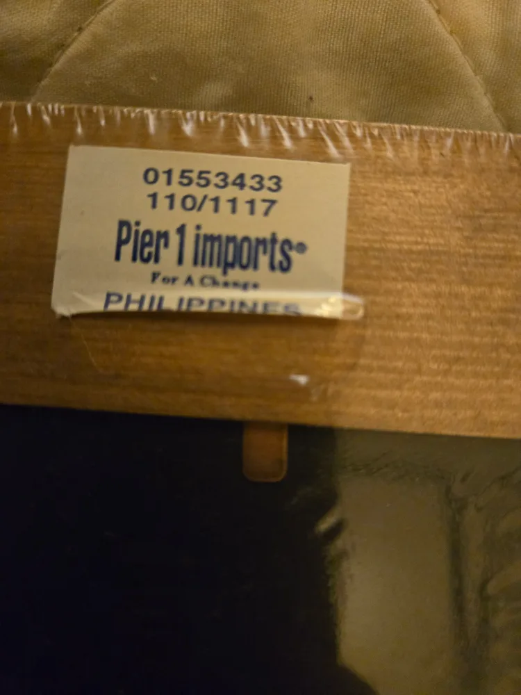 🥕Pier 1 Imports 3x3 Wood Picture Frame image indicator(3)