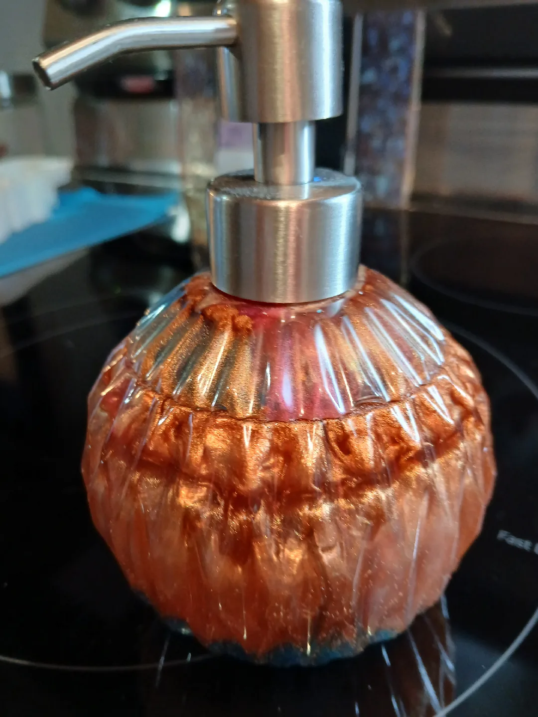 Resin Decorative Soap Dispenser. Made by Cheryl thumbnail
