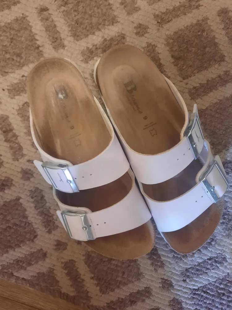 White Leather Sandals pick up only