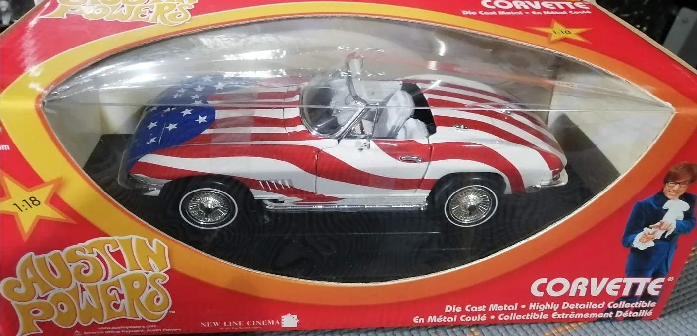 Austin Powers Shaguar & Corvette Diecast 1:18 Scale image indicator(2)