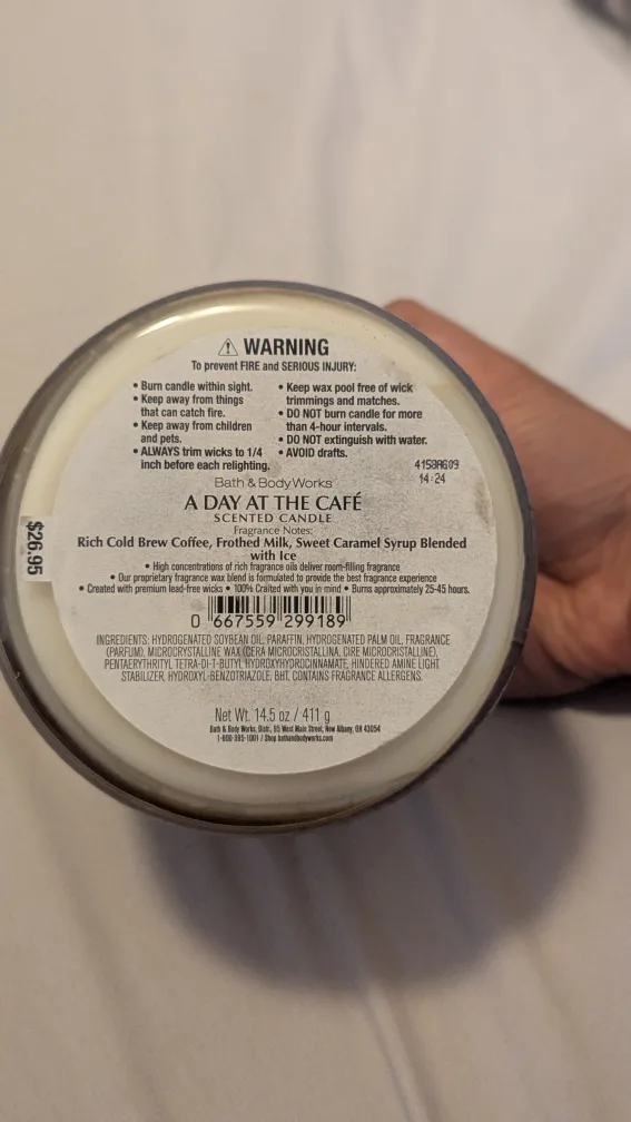 Bath & Body Works A Day at the Cafe Candle image indicator(3)