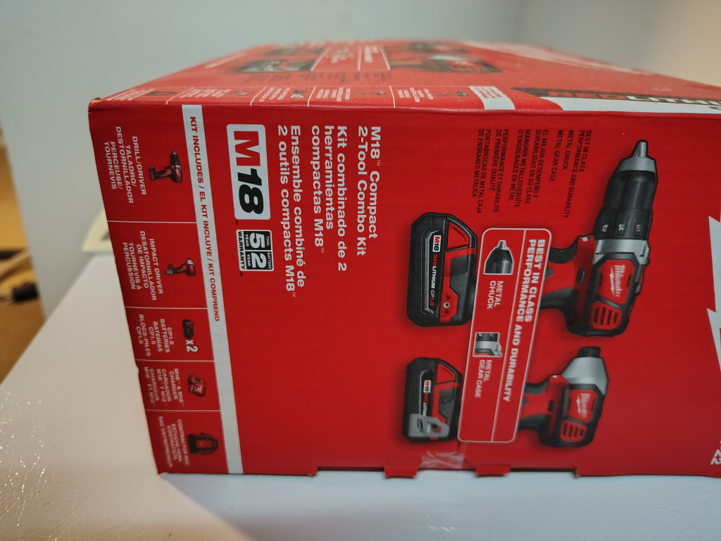 Milwaukee M18 Compact 2-Tool Combo Kit - New - photo 2
