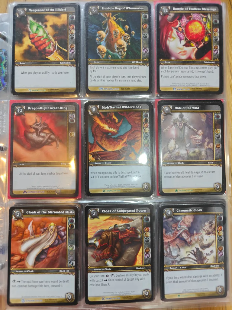 World of Warcraft TCG Cards (Trinkets & Armor) image indicator(4)