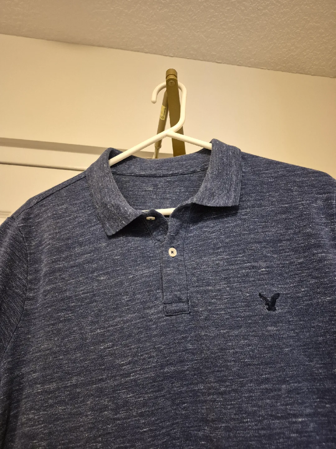 American Eagle Blue Polo Shirt Size: XL image indicator(2)