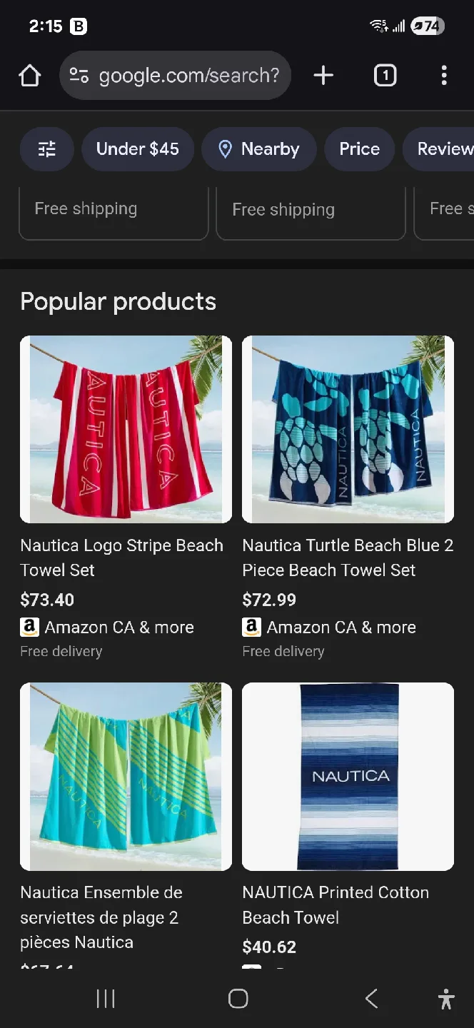 Nautica Lobster Print Bath Towel image indicator(5)