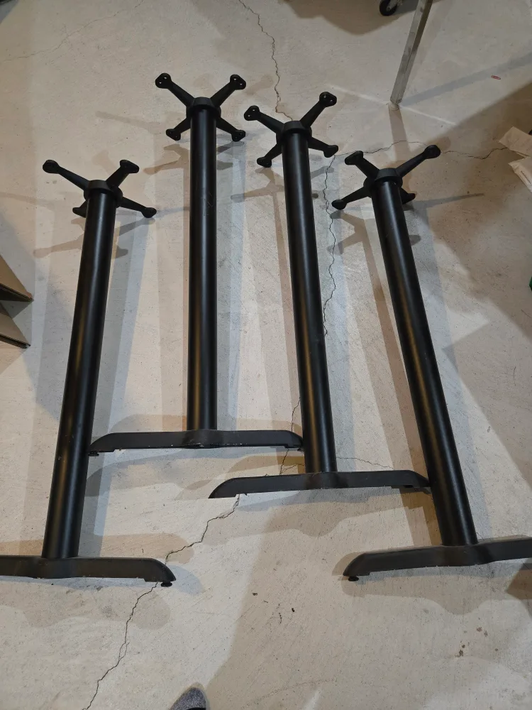 4 Black Metal Table Bases image indicator(2)