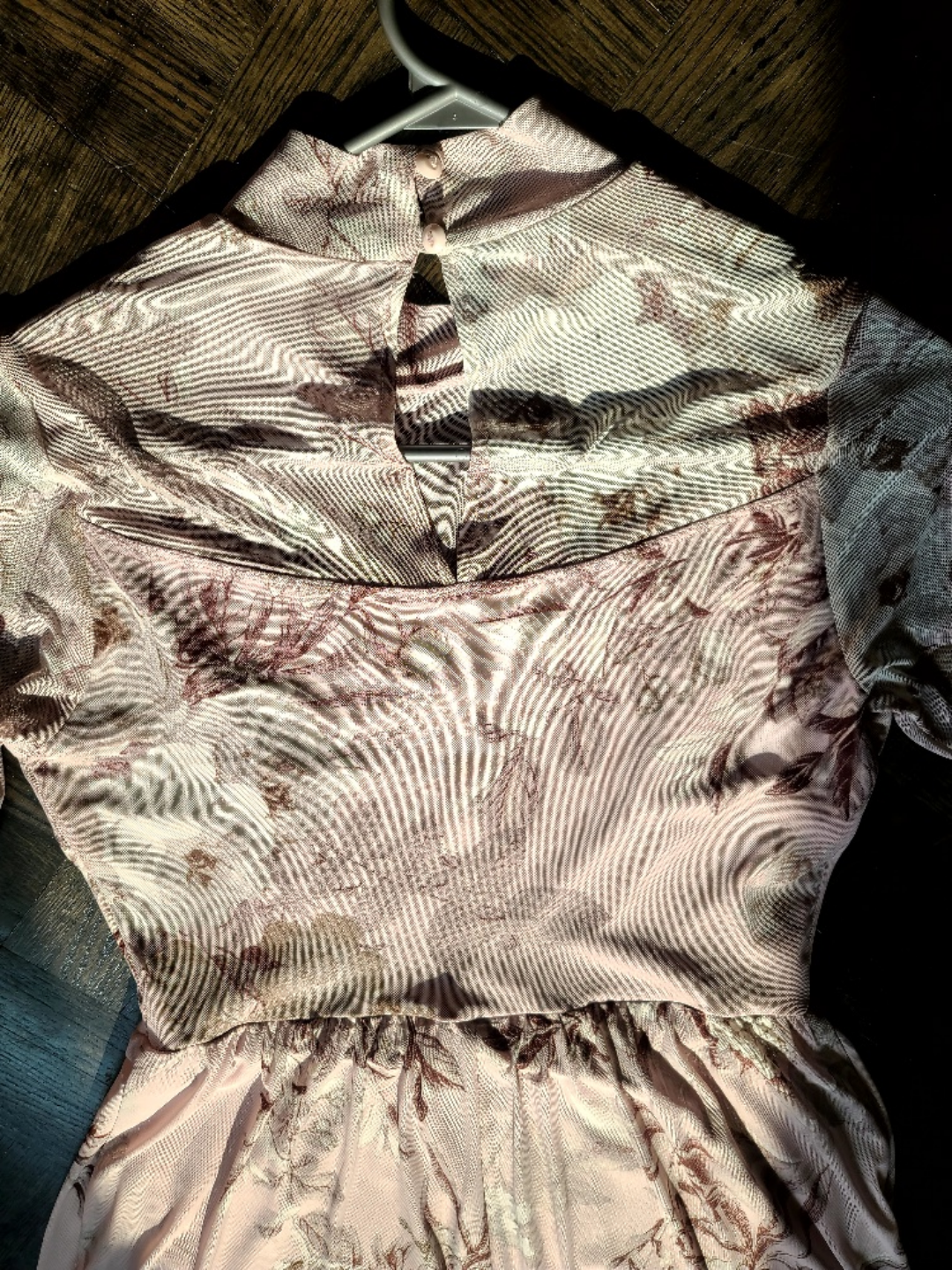 Floral Long Sleeve Dress, Red Lace dress, Pink Top - photo 3