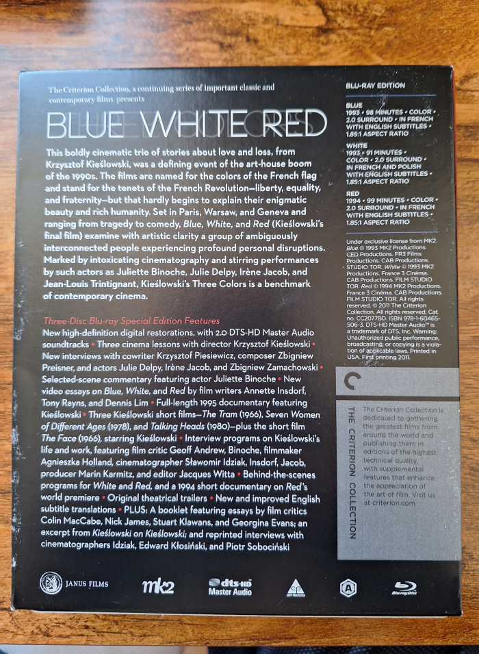 Three Colors Trilogy (Criterion Collection) Blu-ray - photo 2