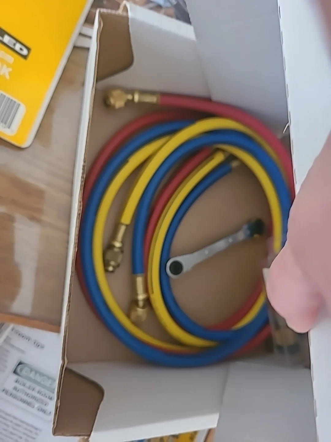 Imperial 421C AC Manifold Valve Brass W Hoses A/C 422-CB 422-CR image indicator(3)