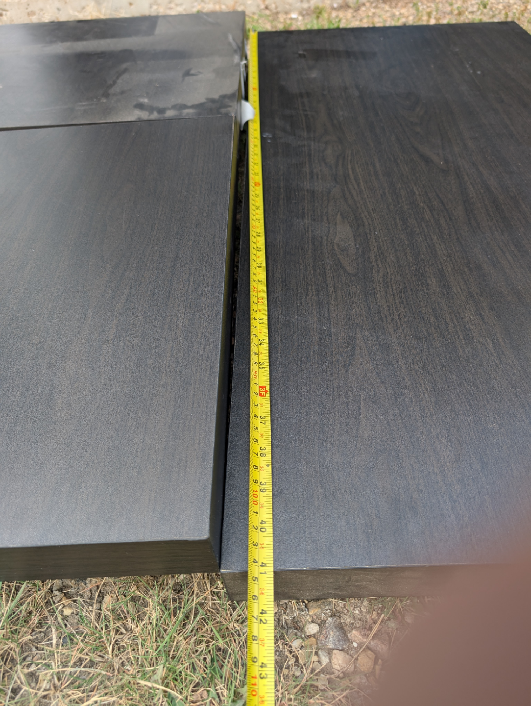 Dark Brown Wood coffee table with matching side tables - photo 5