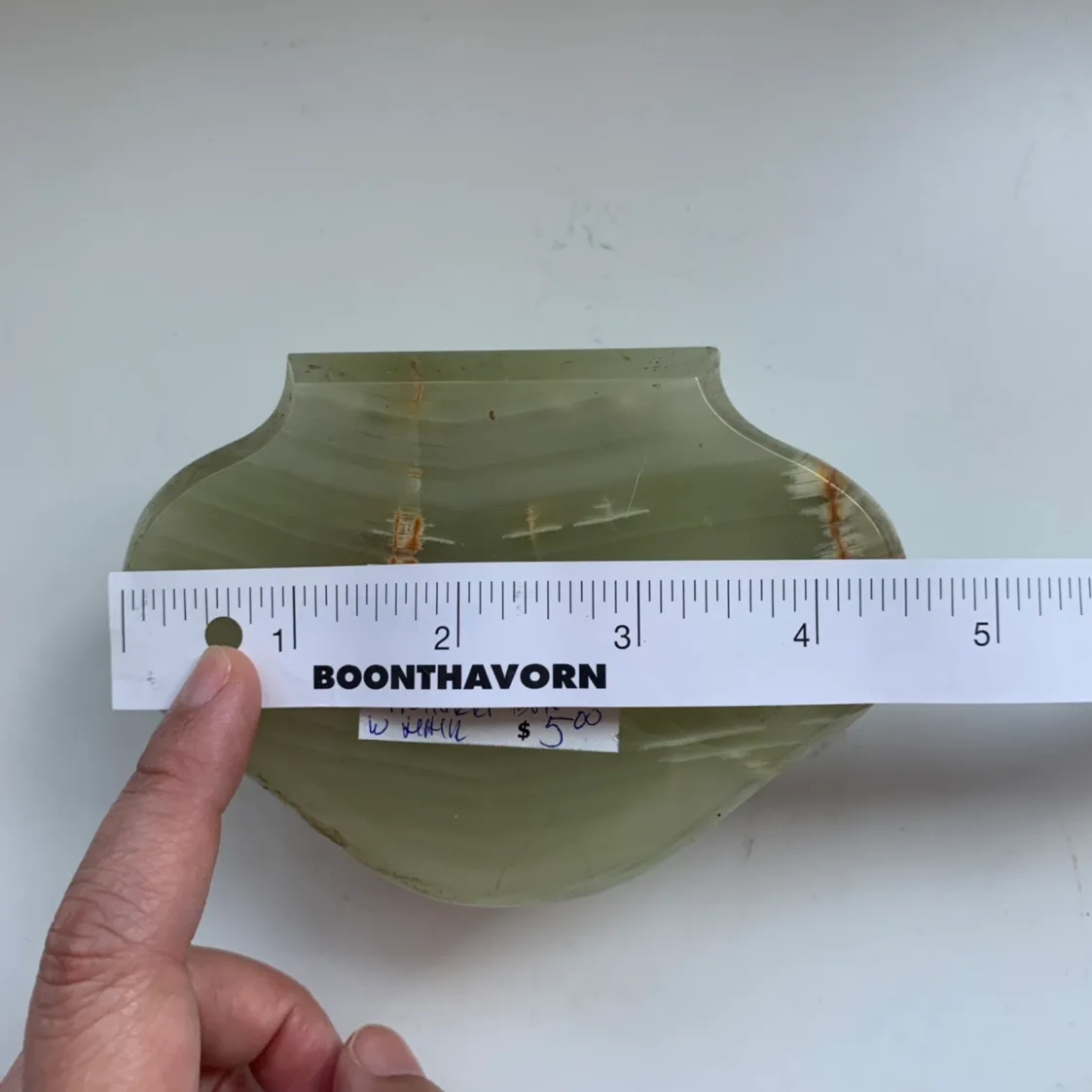 Vintage hinged lid trinket box with hair inside image indicator(3)