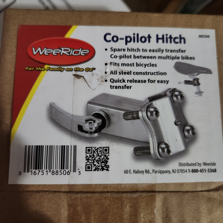 WeeRide Co-pilot Hitch Bike Attachment with extra bolt - photo 2