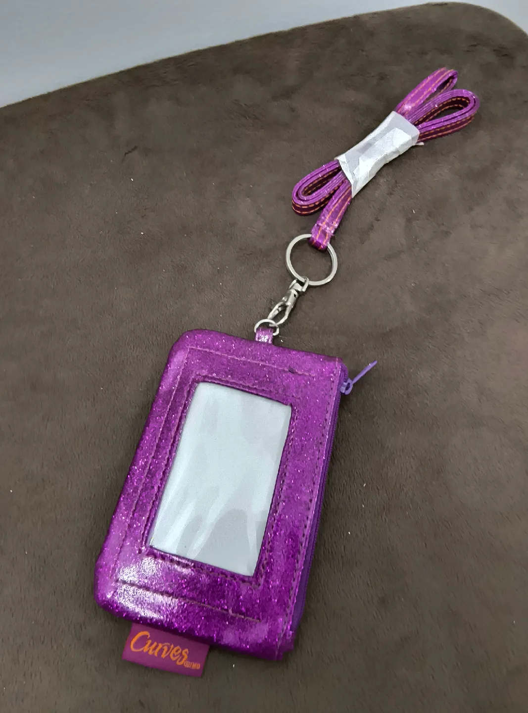Curves Purple Glitter Card Holder image indicator(2)