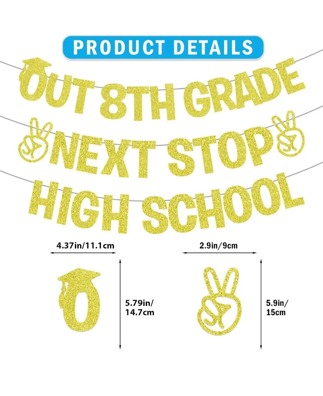Gold Out 8th Grade Next Stop High School Banner image indicator(5)