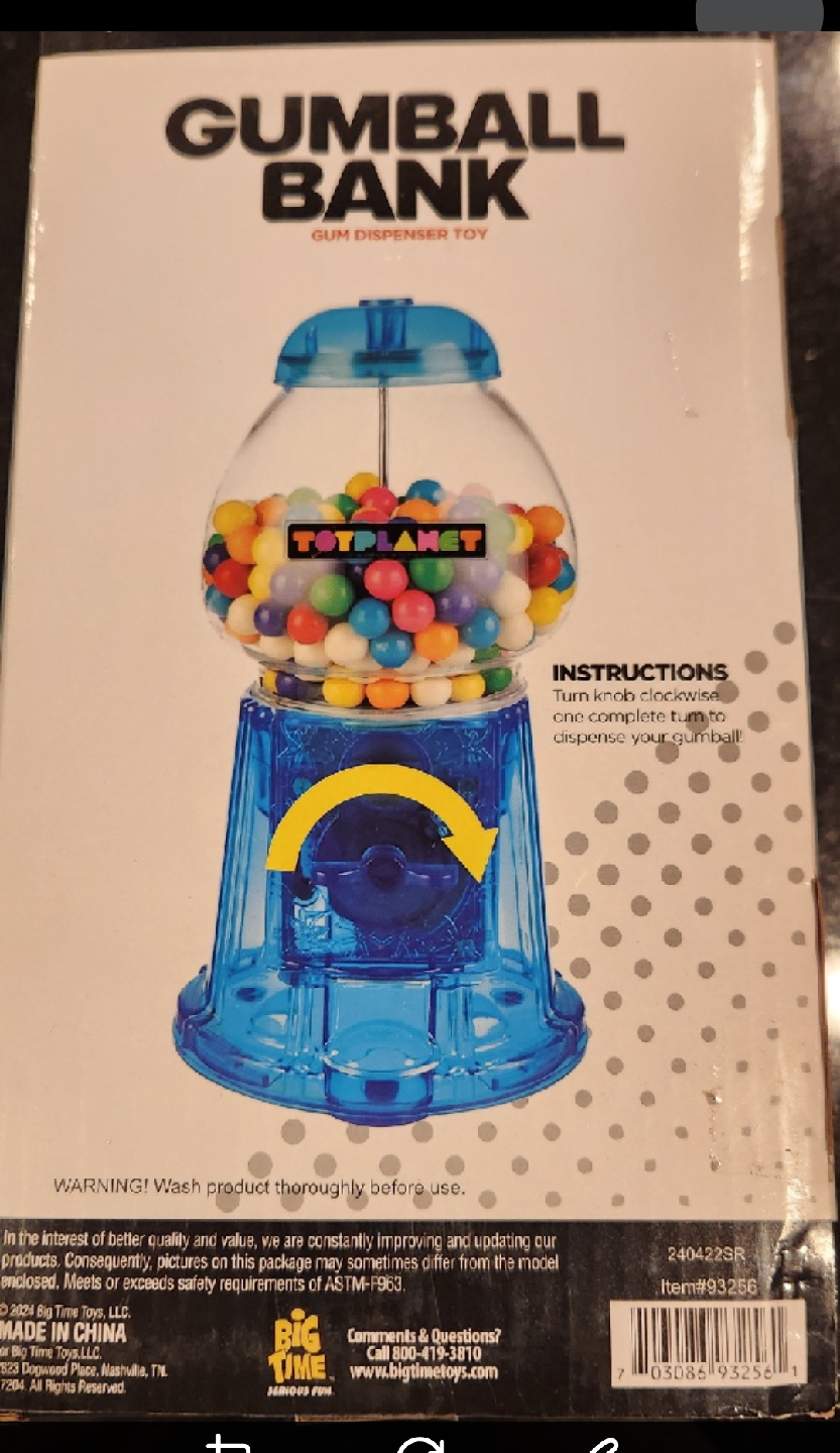 Toy Planet Gumball Bank Dispenser - photo 3