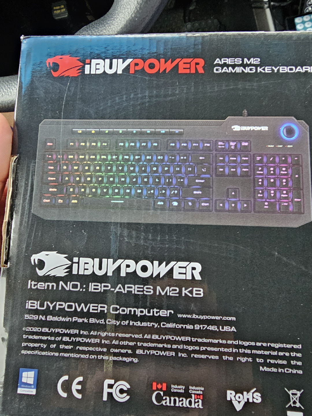 iBUYPOWER ARES M2 Gaming Keyboard - Like New! - photo 2