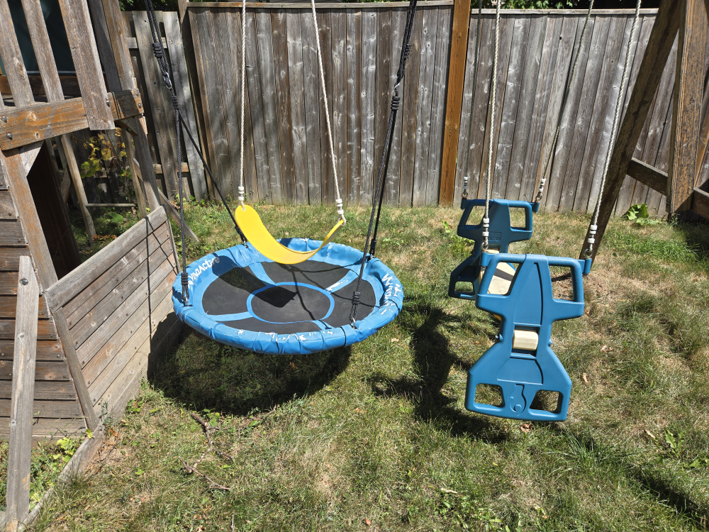 Kids Wooden Outdoor Playset with Slide & Swings - photo 3