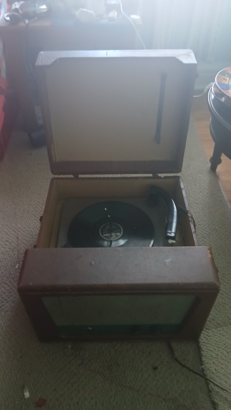 Vintage Bluebird Record Player - photo 3
