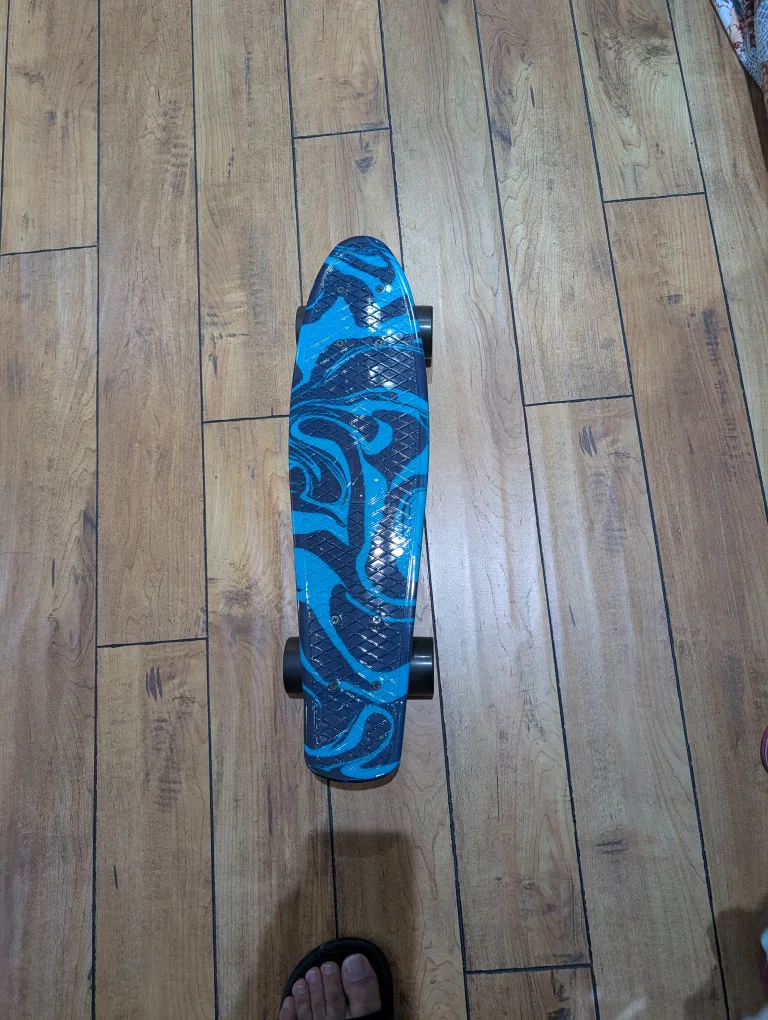 Blue Swirl Penny Board Skateboard image indicator(4)