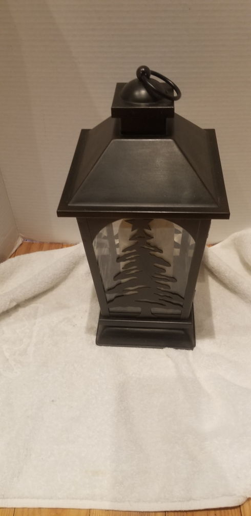 Black Christmas Tree Lantern
