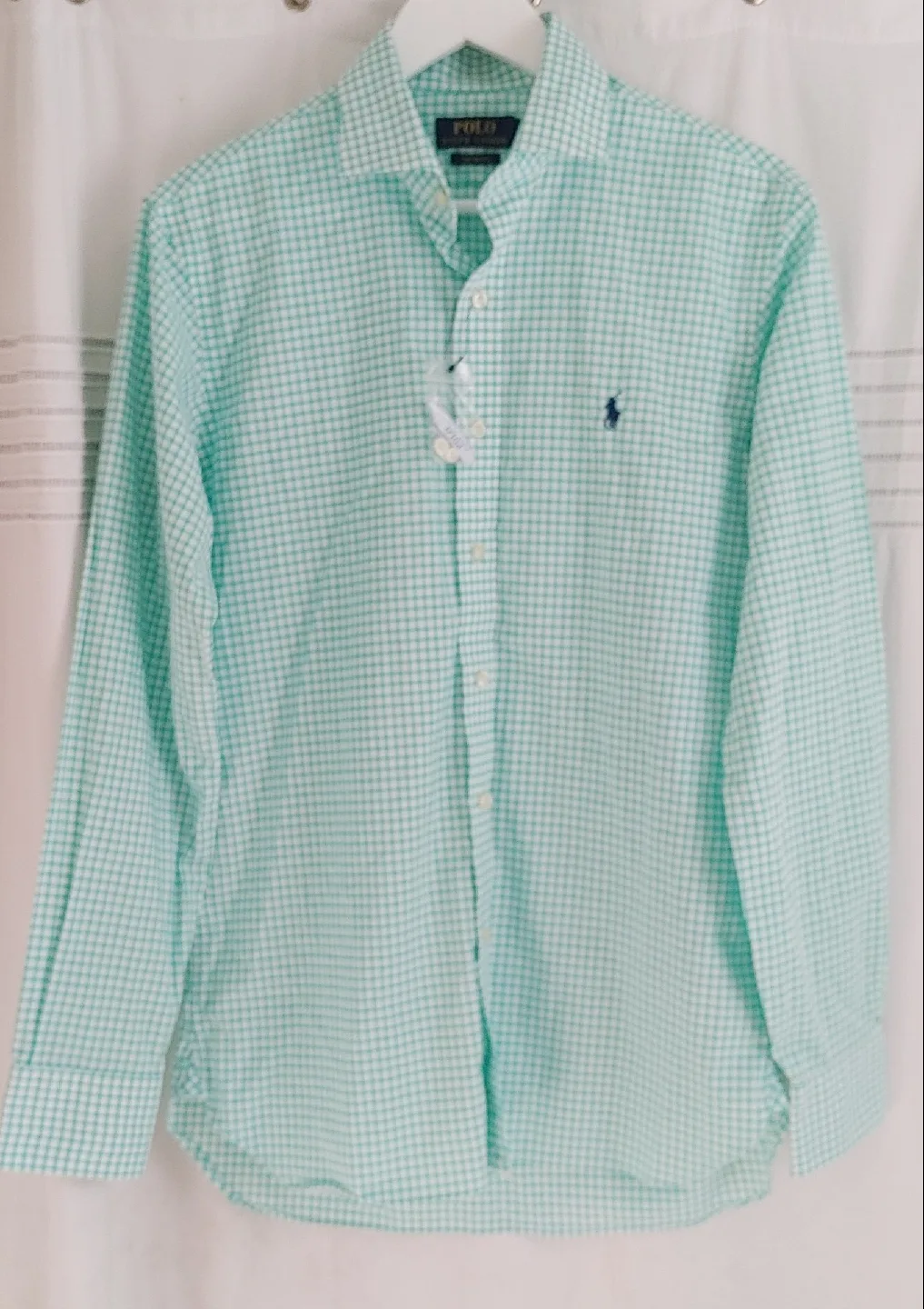 Polo Ralph Lauren Green Gingham Shirt thumbnail