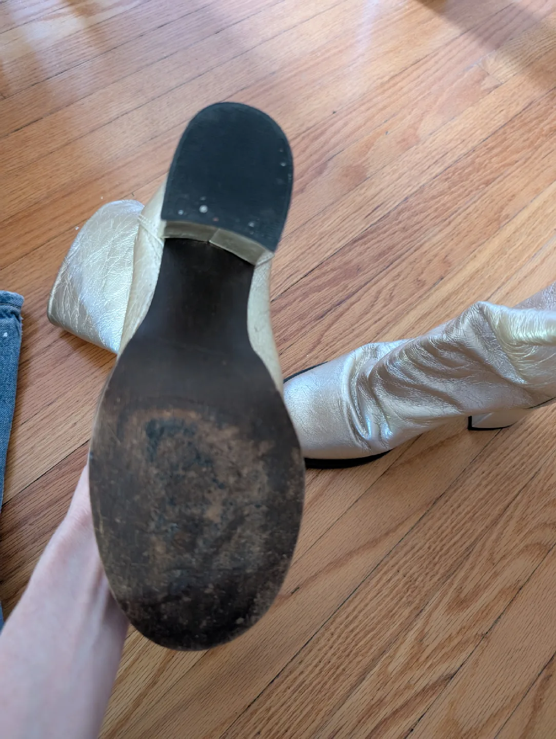 Free People Leather Go Go Boots image indicator(4)