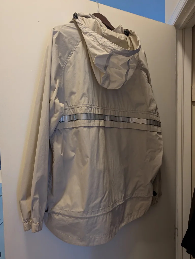 CK Hooded Windbreaker Reflective Hiking Coat image indicator(4)