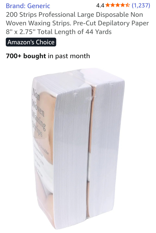 200 Waxing Strips - Non Woven - photo 2