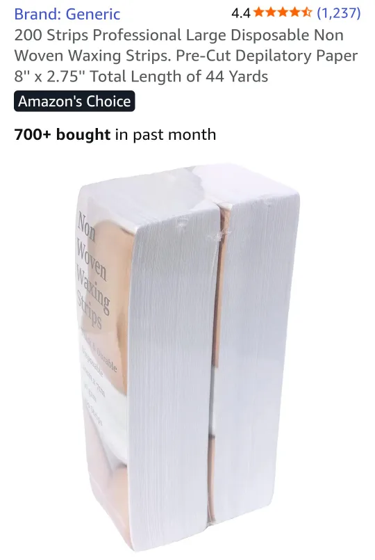 200 Waxing Strips - Non Woven image indicator(2)