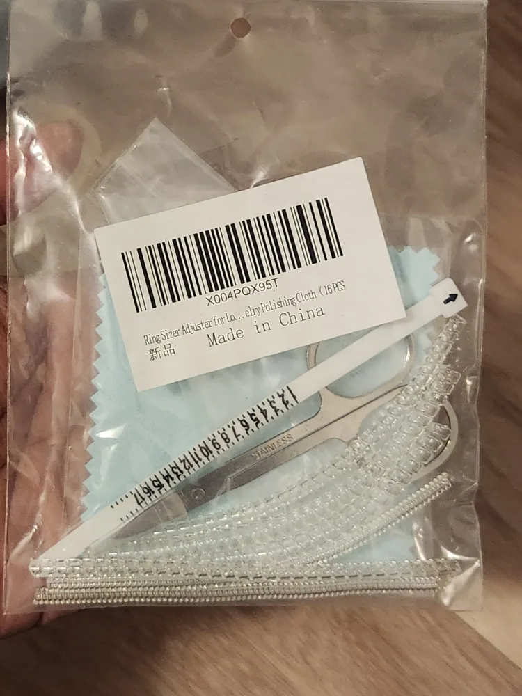 Ring Sizer Adjuster + Polishing Cloth (16 pcs) 🥕 thumbnail