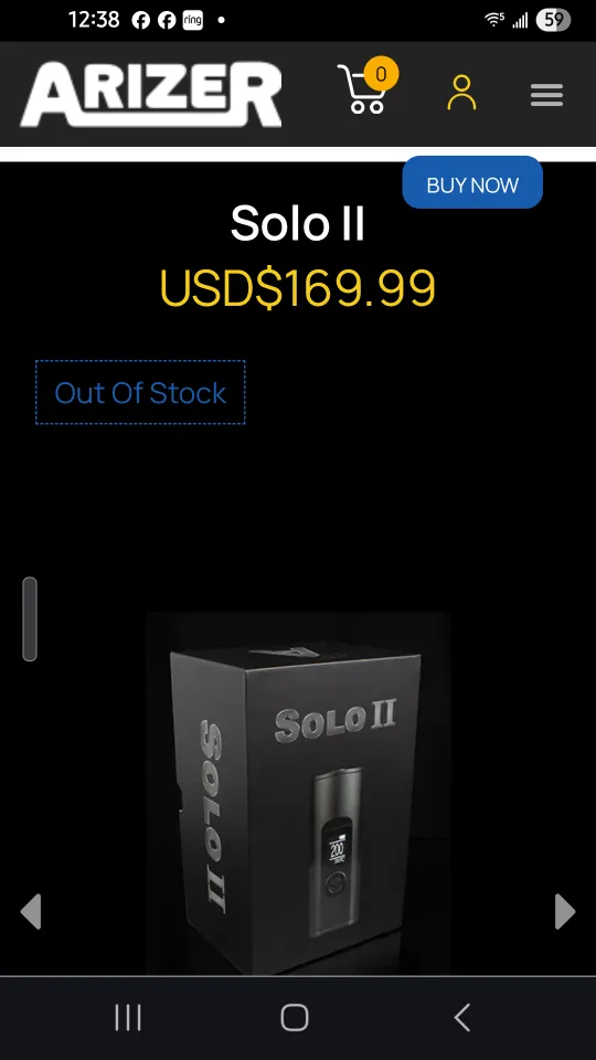 Arizer Solo II Portable Micro-Heater - Carbon Black image indicator(5)