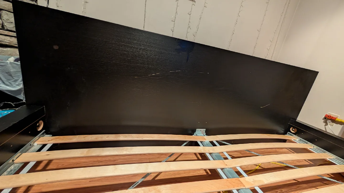 King Sized Black Low Malm Bed Frame - Great Condition image indicator(3)