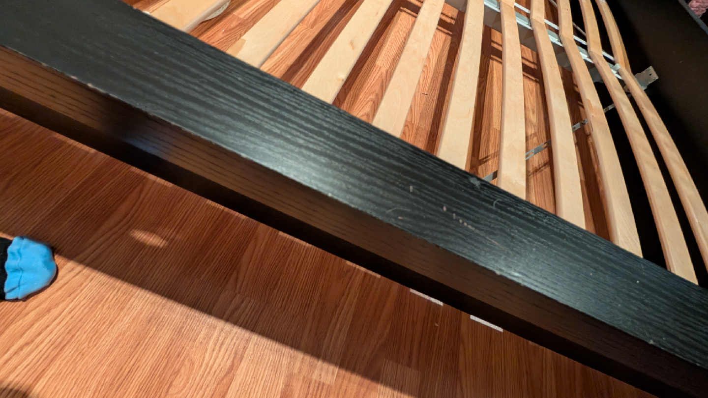 King Sized Black Low Malm Bed Frame - Great Condition - photo 4