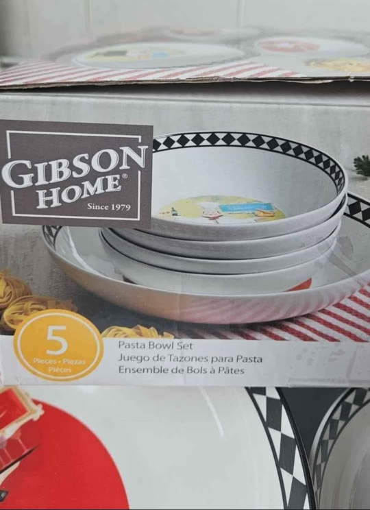 Gibson Home Chef G Pasta Bowl Set - 5 Pieces - photo 4