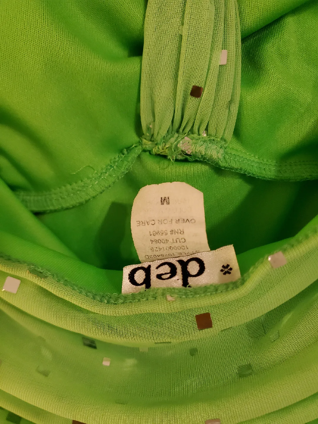 Deb Green Halter Dress - Size M 🥕 image indicator(5)