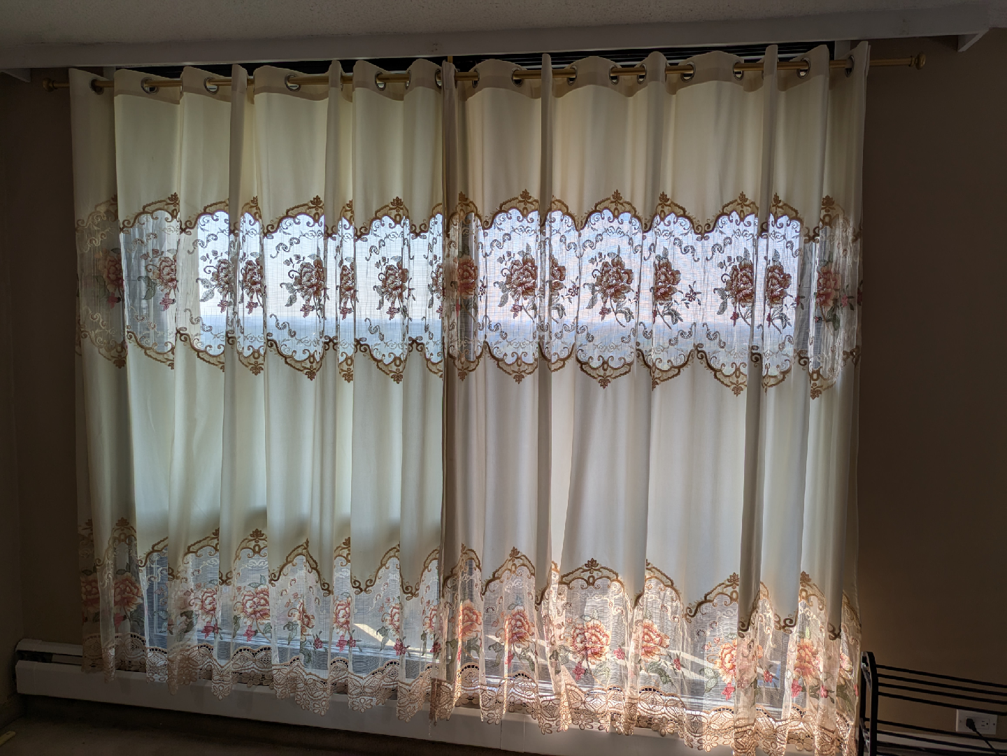 Floral Patterned Curtains