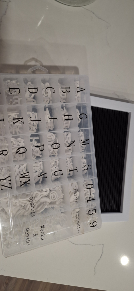 Letter Board with Letters, Numbers, Symbols