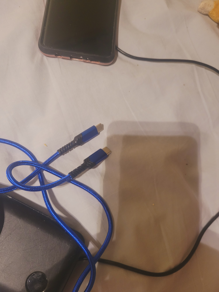 USB-C to USB-C Charging Cable - Blue