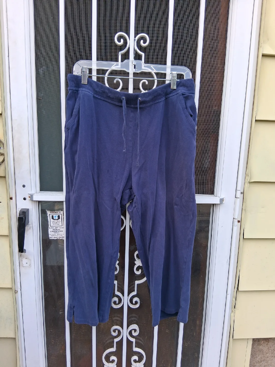 Women's Hanes Navy Blue Lounge Pants - Large thumbnail