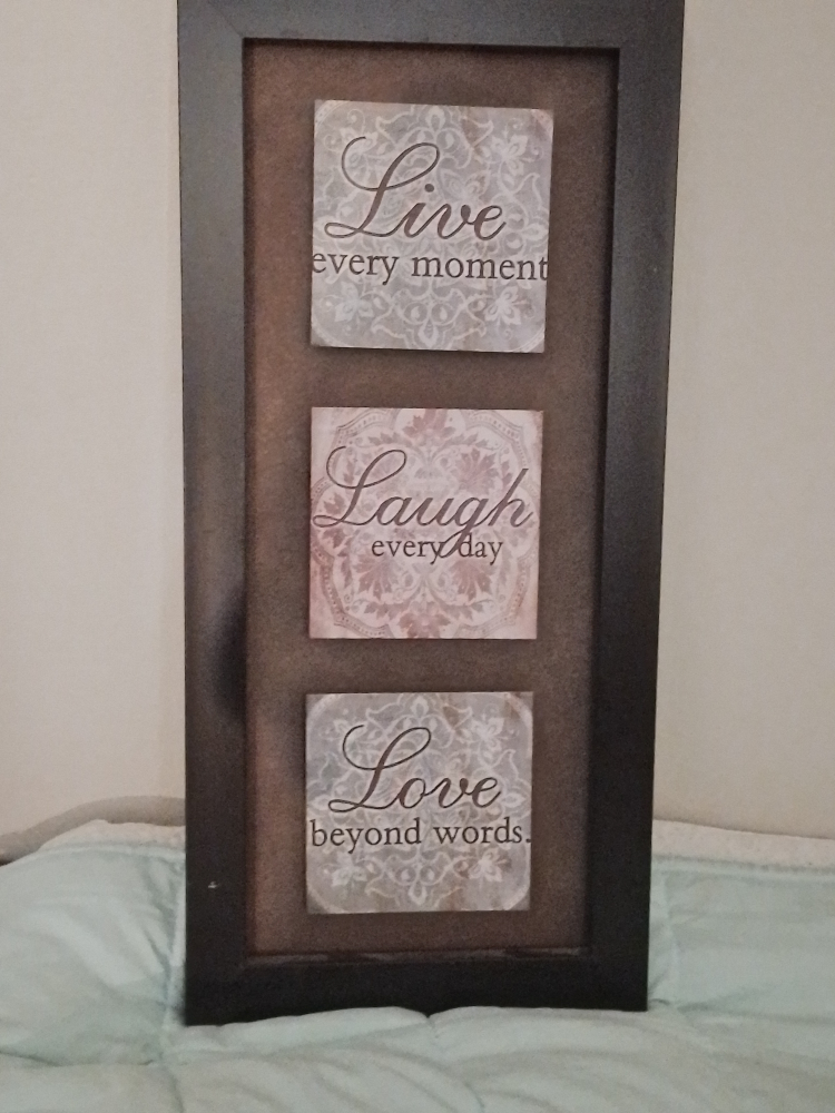 Live, Laugh, Love Framed Wall Art