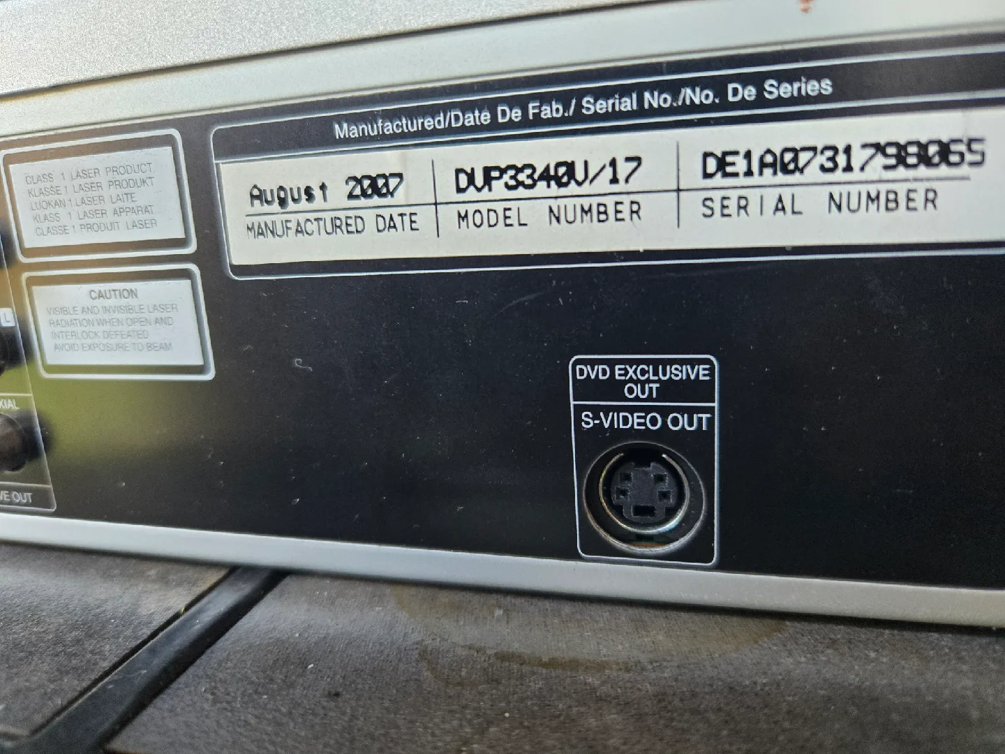 Philips DVD/VCR Combo Player image indicator(5)