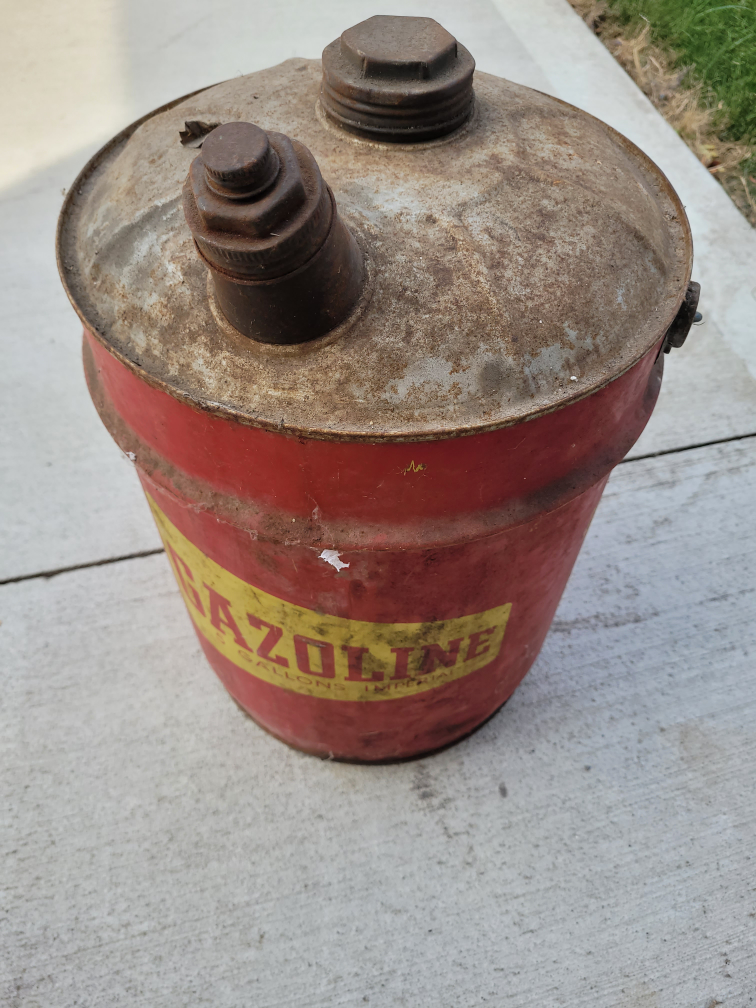 Vintage Gazoline 5 Gallons Imperial Can - photo 2