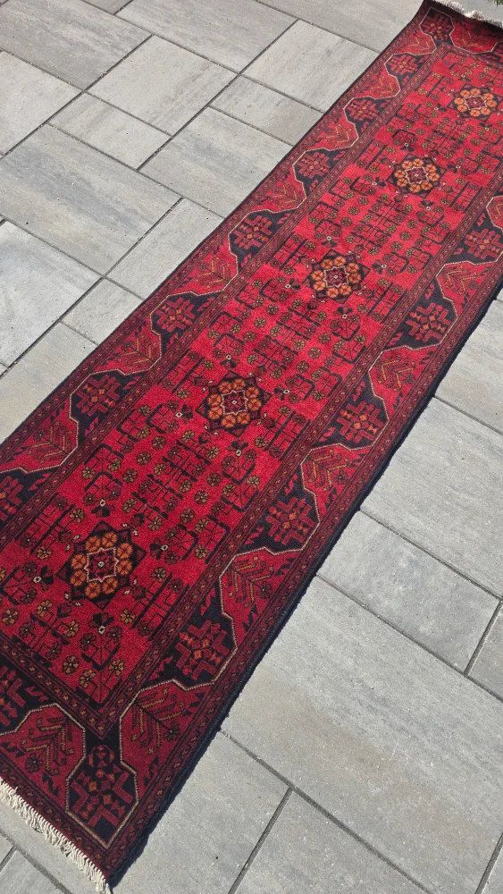 Red Afghan Runner Rug image indicator(2)