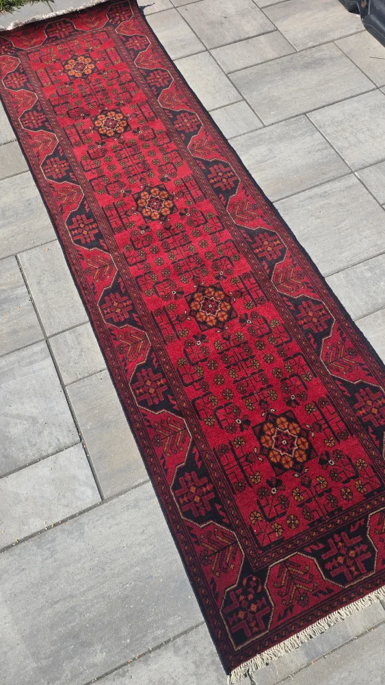 Red Afghan Runner Rug image indicator(3)