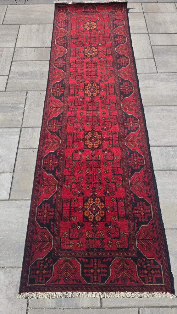 Red Afghan Runner Rug image indicator(5)
