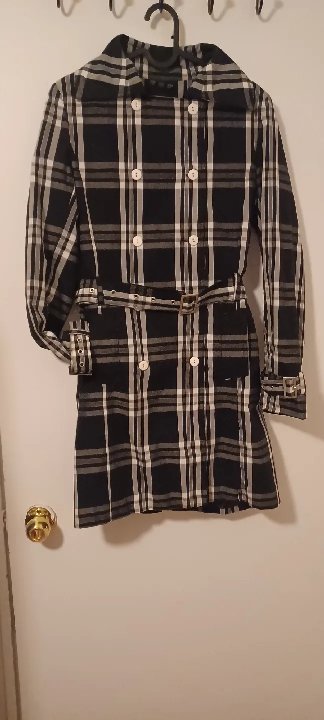 Trench Coat - Plaid Pattern thumbnail