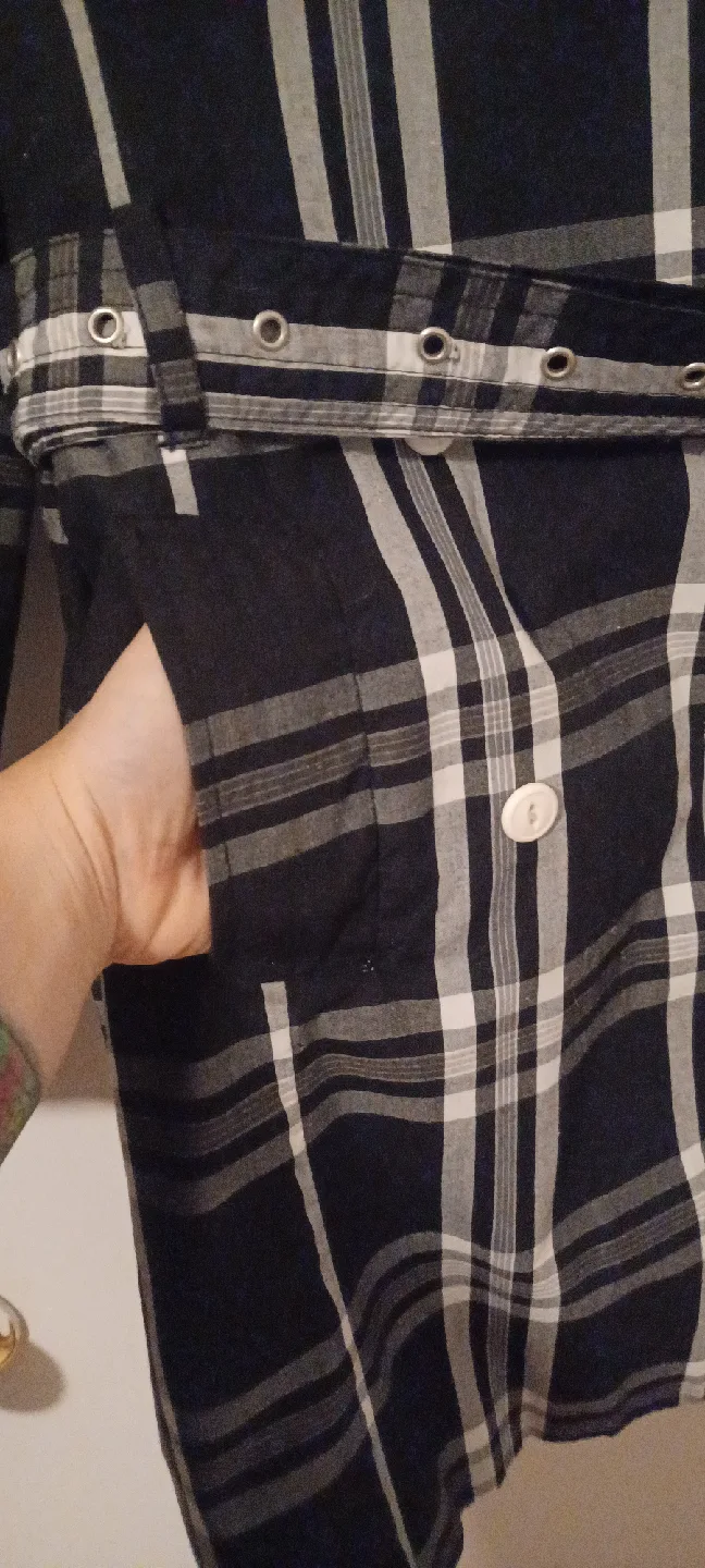 Trench Coat - Plaid Pattern image indicator(5)