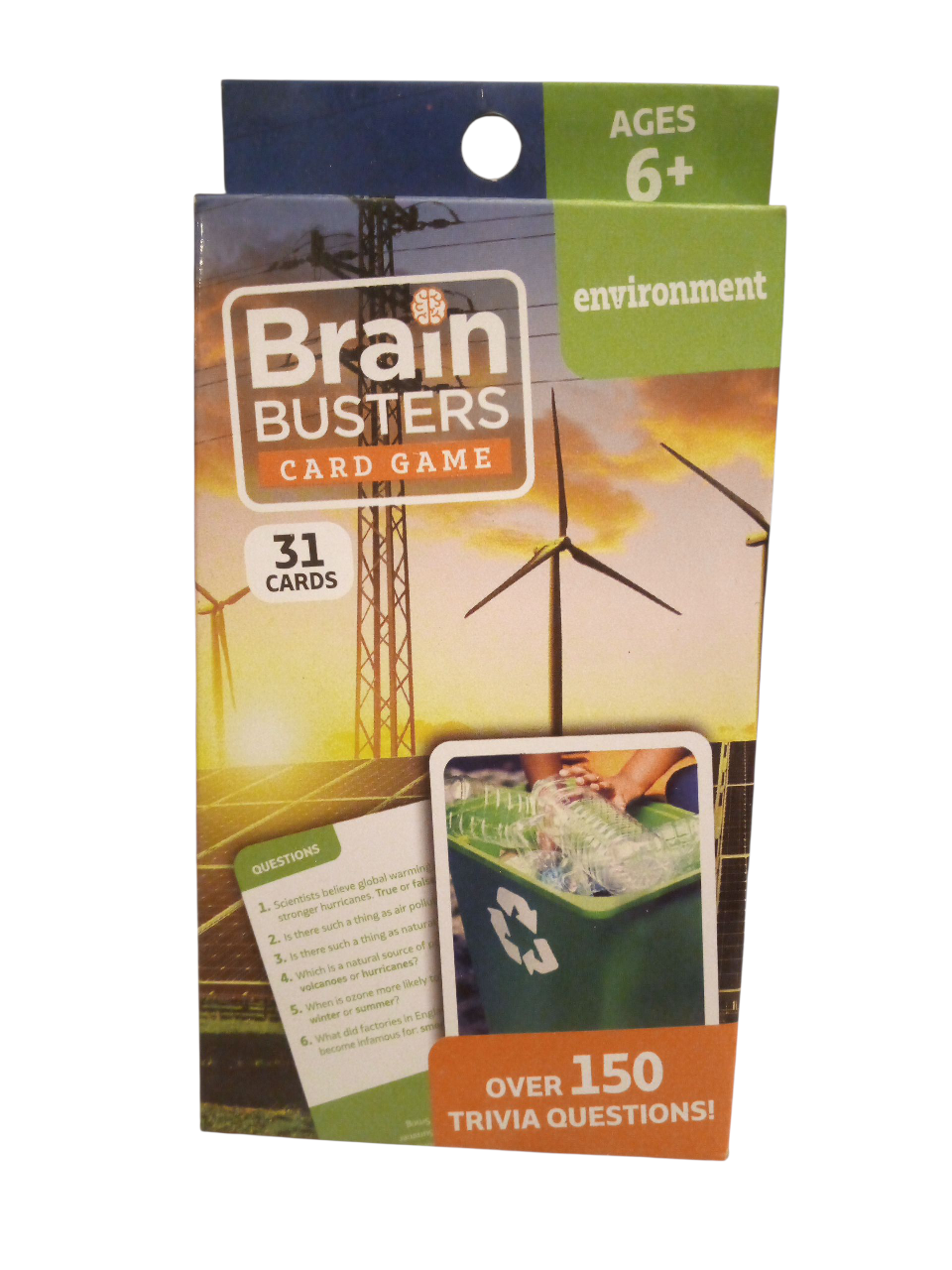 Brain Busters Environment Card Game - Ages 6+